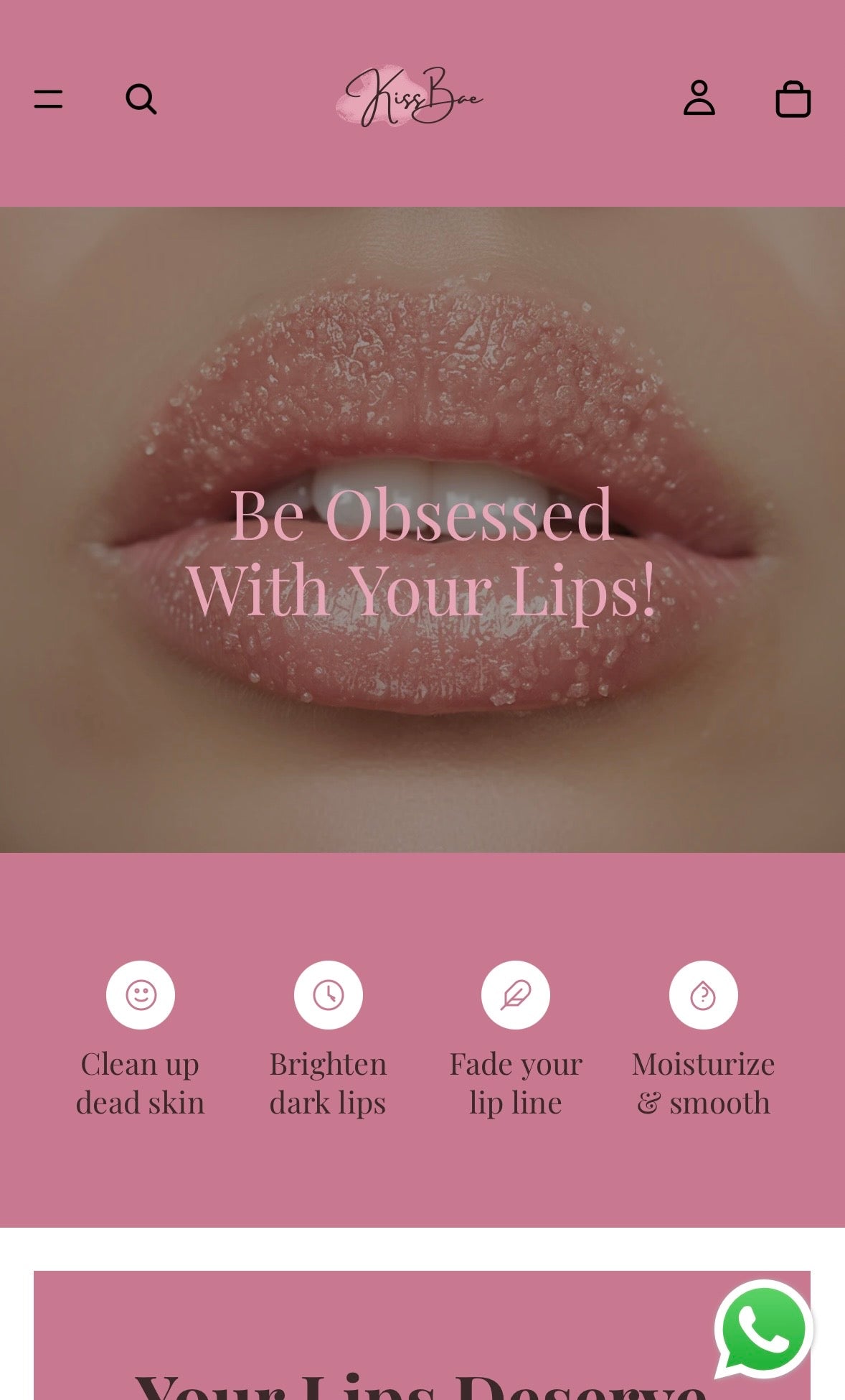 KISSBAE ecommerce website